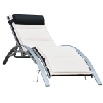 Outsunny Sonnenliege Gartenliege Gartenstuhl Relaxsessel Liegestuhl Alu verstellbar (Schwarz)