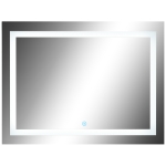 HOMCOM Lichtspiegel LED Spiegel Badspiegel Badezimmerspiegel Wandspiegel (Modell1/60 x 80 x 4cm)