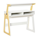 HOMCOM Stehpult mit 2 Fächern Skandi-Design 98 cm x 53,5 cm x 76 cm