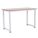 HOMCOM Schreibtisch Computertisch Bürotisch MDF Weiß 120 x 60 x 76 cm