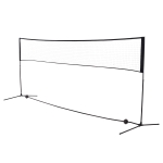 HOMCOM Badmintonnetz Volleyball- und Tennis-Netz Tragbar 2 Höhen 94/158cm Tragetasche PE 400 x 60 cm