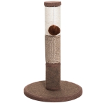 PawHut Kratzstamm Katzenbaum Katzenkratzbaum Kratzbaum Kletterbaum Spielbaum Braun 30x30x46cm