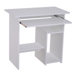 HOMCOM Computertisch, Schreibtisch, Bürotisch, Gamingtisch, Kinderschreibtisch PC-Tisch, Schwarz, 80 x 45 x 75 cm