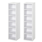 HOMCOM CD-Ständer 2er-Set 21 cm x 22,5 cm x 88,5 cm