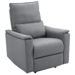 HOMCOM Relaxsessel Liegesessel TV Sessel Einzelsofa 150° neigbar Fernsehsessel Polyester Grau 83 x 90 x 104 cm