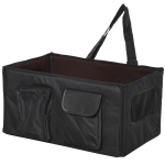 PawHut Hundetasche Hundebox faltbar Hundetransportbox Reisebox Katzenbox Autositz Oxford Schwarz 52x34x28 cm