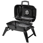 Outsunny Barbacoa de Carbón Portátil al Aire Libre Parilla de Carbón Plegable Barbacoa de BBQ Vegetal Tamaño Compacto Facil Llevar para Exterior Acampada 59x43x39cm