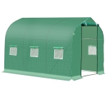Outsunny 3x2 m Polytunnel Walk-in Greenhouse-Green(c-2)
