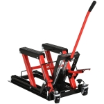DURHAN Gato Hidráulico de Motocicletas Elevador ATV para Garaje Pista con Plataforma Almohadilla Antideslizante de Alta 110x36x67cm