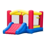 HOMCOM Castillo Hinchable con Tobogán Cama de Salto para Niños +3 Años Incluye Inflador y Bolsa de Transporte para Interior y Exterior 366x274x183 cm Multicolor
