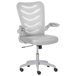 Vinsetto Mesh Office Chair Swivel Task Computer Chair for Home w/ Lumbar Support, Grey