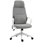 Vinsetto Office Swivel Chair Lumbar Massage Armchair w/ Adjustable seat & headrest height - Grey