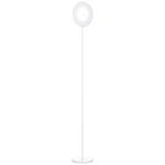 HOMCOM LED Floor Lamp 18W Adjustable Head Dimmable Touch Control for Living Room White