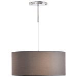 HOMCOM LED Pendant Light Three Lighting Modes Metal Base for Home Office Grey