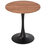 HOMCOM Modern Round Dining Table Leisure Coffee Bistro Table Metal Base Dining Room
