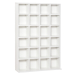 HOMCOM Shelves Rack Unit-White