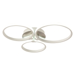 HOMCOM Three Circle LED Ceiling Modern Light with Metal Base for Hallway, Dining Room