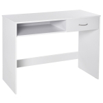 HOMCOM Particle Board 1-Drawer Office Desk White