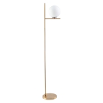 HOMCOM Modern Floor Lamp Metal Frame Sphere Light Reading Land Lamp w/ Pedal Switch