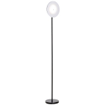 HOMCOM LED Floor Lamp 18W Adjustable Head Dimmable Touch Control for Living Room Black