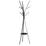HOMCOM Coat Rack, 45Lx45Wx180H cm, Metal-Black