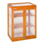 Outsunny 3-Tier Outdoor Garden Wooden Greenhouse, 58x44x78 cm