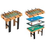 HOMCOM 4 in 1 Multi Game Table Hockey Foosball Mini Billiards Pool Table Set 2 Types