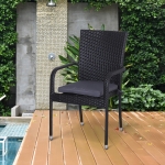 Outsunny Set of 6 Pcs Chair Cushion, 42Lx42Wx5T cm-Grey