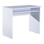 HOMCOM PB Writing Desk Laptop Table Home Office Workstation, 50Lx90Wx74H cm-White
