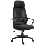 Vinsetto Mesh Ergonomic Home Office Chair w/ Headrest, Wheel, High Mesh Back, Adjustable Height Black