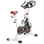 HOMCOM Bicicleta Estática Profesional Bicicleta Fitness con Pantalla LCD Volante de Inercia de 10kg Asiento e Intensad Ejercicio Regulables Resistencia Magnética 47x120x104.5-117cm(c-2)