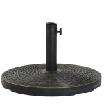 Outsunny® Base de Sombrilla Ajustable Universal Pie de Parasol de Cemento Soporte de Sombrilla Redondo Patio Jardín Playa Estilo Retro HDPE Φ53x30cm