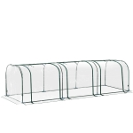 Outsunny® Invernadero Caseta 400x100x80cm para Jardín Terraza Cultivo de Plantas Semilla(c-3)