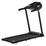 HOMCOM Cinta de Correr Eléctrica con 12 Programas Velocidad hasta 12 km/h Silencioso Cinta de Andar con Pantalla LED y Ruedas de Transporte 133x60x114 cm Negro