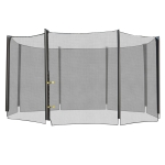 HOMCOM Red de seguridad pared protectora cama elastica trampolín redonda 8 barras, diámetro ø 366 cm(8 barras)