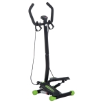 HOMCOM Máquina de Step Stepper Up-Down Máquina de Paso con 2 Reposapiés Pedales Ajustables 40x48x118cm