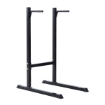 HomCom Estación Dip de Musculación - Negro Acero Hasta 120kg
