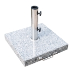 Outsunny Supporto Base Per Ombrellone da Giardino in Marmo 29kg, 42x42x36cm
