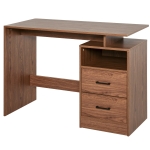 HOMCOM Scrivania Moderna in Legno con Cassetti per Ufficio Camera e Studio
