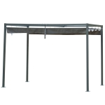 Outsunny Gazebo Pergola con Telo Scorrevole per Esterni, 298 x 213 x 222 cm