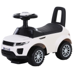 Homcom Porteur enfants voiture 12-36 mois coffre klaxon blanc