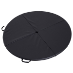 Soozier Tappetino Protettivo per Pole Dance Pieghevole e Antiscivolo Spessore 5cm Nero 150cm