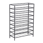 Homcom Étagère à vin 63L x 25l x 91H cm métal noir