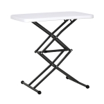 Outsunny Tavolino Pieghevole da Giardino con Altezza Regolabile su 4 Livelli