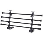 PawHut Divisorio Auto per Cani Regolabile in Altezza e Larghezza in Ferro e ABS 85-140L x 30-50Acm, Nero