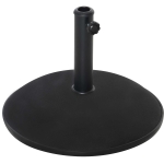 Outsunny Base per Ombrellone da Giardino in Cemento per Ombrelloni con Palo di Φ35mm, Φ38mm, Φ48mm, Nero Φ50x37cm