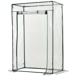 Outsunny Serra rettangolare in PVC Trasparente Serre Agricole 100x50x150cm