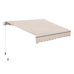 Outsunny Tenda da Sole a Bracci per Esterno Regolazione con Manovella 300x250cm
