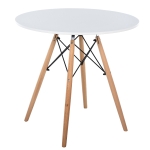 Table scandinave ronde pieds en hêtre