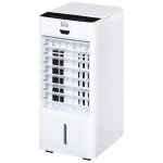 HOMCOM Raffrescatore Evaporativo con Telecomando e Serbatoio 4L, Ventilatore con Ghiaccio 9 Funzioni Timer 7.5h e Oscillazione, 75W, Bianco